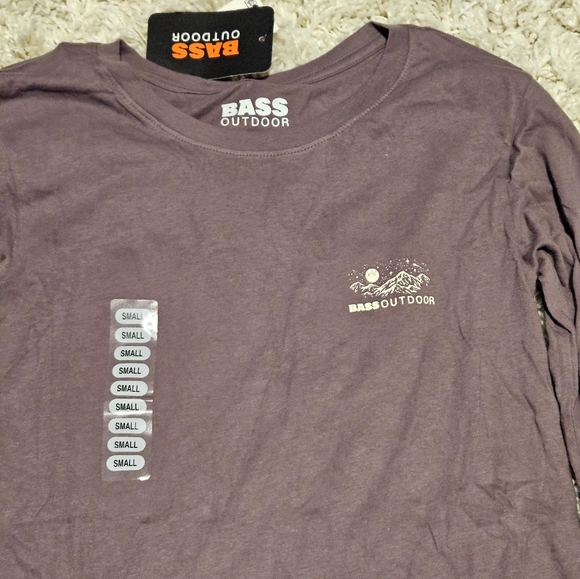 BASS OUTDOOR Women's Graphic-Print Long-Sleeve Flint S - Picture 2 of 3